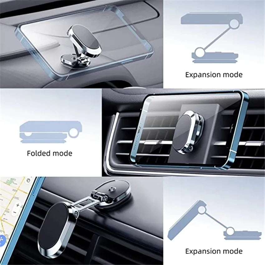 Magnetic Car Phone Holder Mount Magnet Smartphone Mobile Stand Cell GPS Support In Car For iPhone 14 13 12 11X8 Xiaomi Samsung