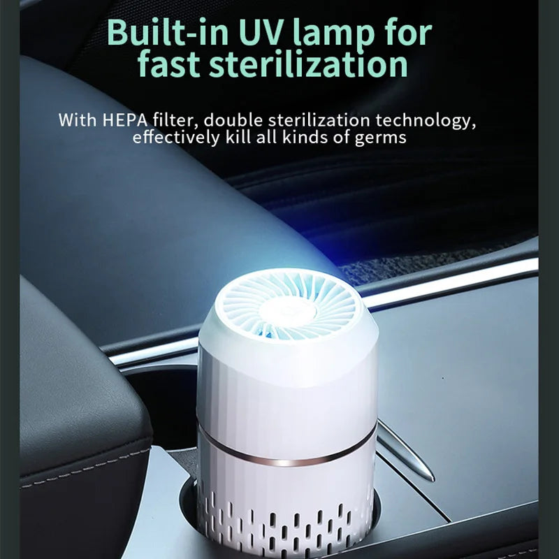 Xiaomi Youpin Car Air Purifier Negative Ion Generator Remove Formaldehyde Deodorizer Smoke Odor Remover MI Air Cleaner Freshener