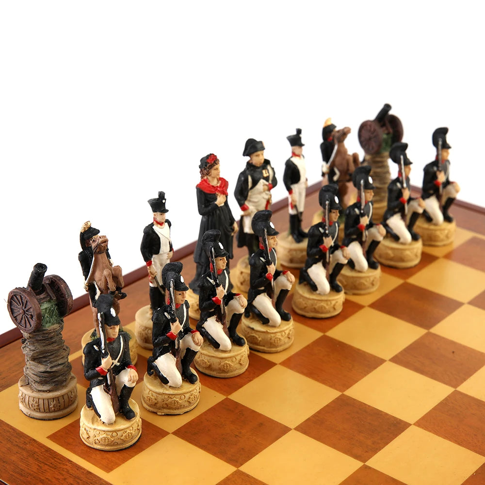 3D Character-themed Chess Set with International Chess and Deluxe Painting, Entertaining Luxury Chess Game Chess and Card Toys