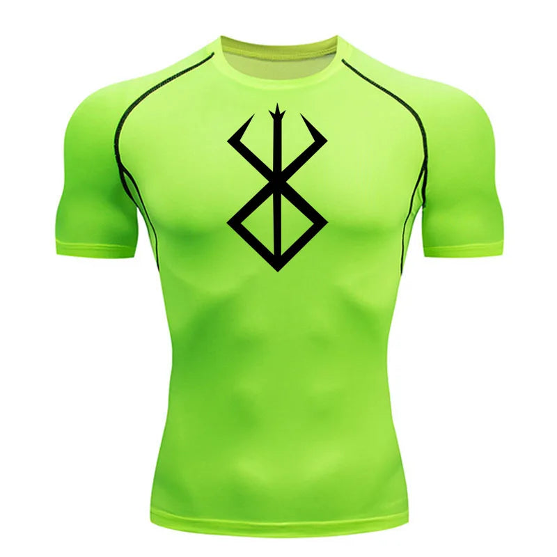 Summer Running T-Shirt Compression Short Sleeve Shirt Sportswear Men's Fitness MMA rashgarda Long Sleeves Base layer Second Skin