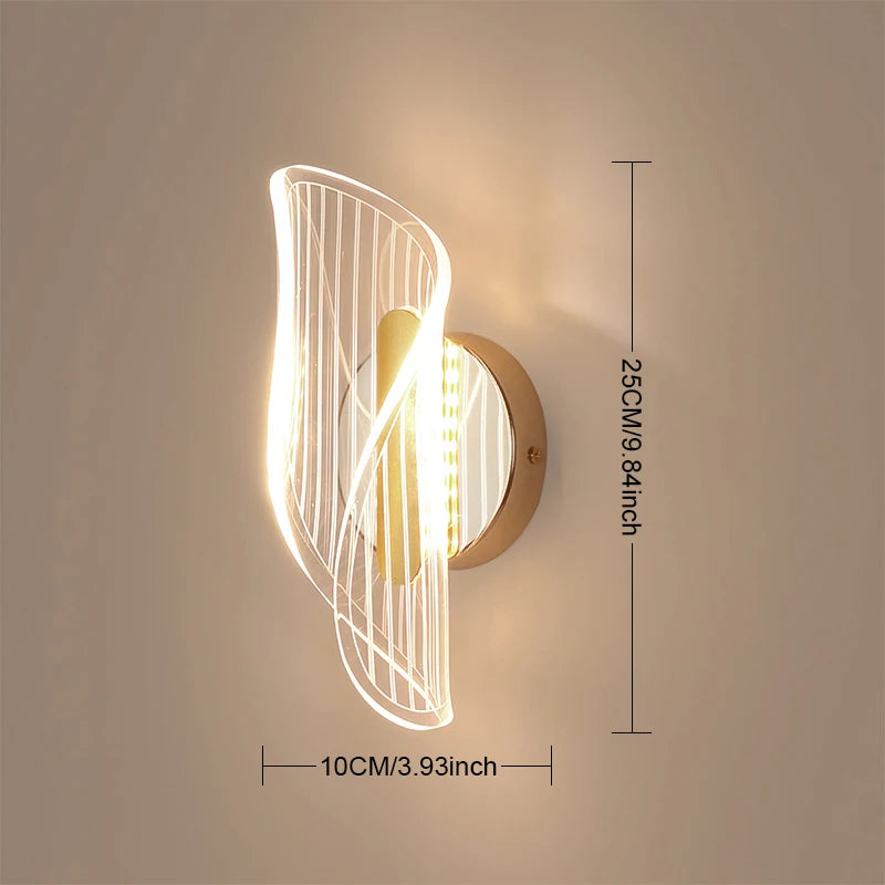 LED Wall Lights Indoor Lighting For Home Bathroom Hotel Living Room Indoor Home decoration Gold Nordic Style Sconce Lighting