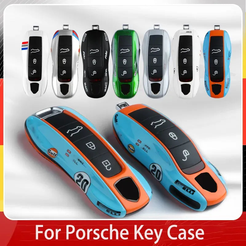 Multiple Painting for Porsche Cayenne 718 MACAN Panamera 911 Macan Boxster Cayman Remote Car Key Case Replace Cover Accessories