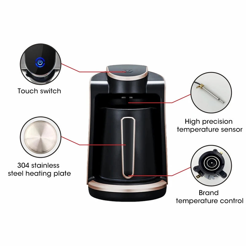 Coffee Machine Coffee Cup Electric Kettle Tea Hot Milk Cup Italian Mocha Coffee Potelectric Coffee Pot Coffee Maker