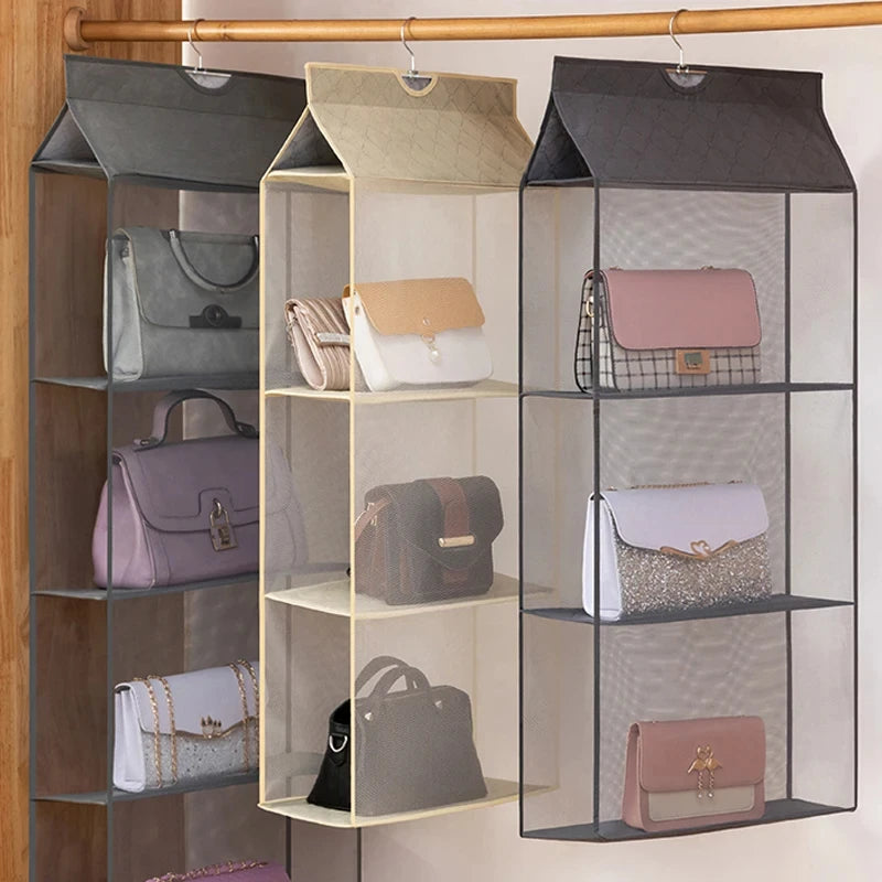 Hanging bag bag closet closet transparent bag door wall transparent sundries shoe bag hanger bag accessories