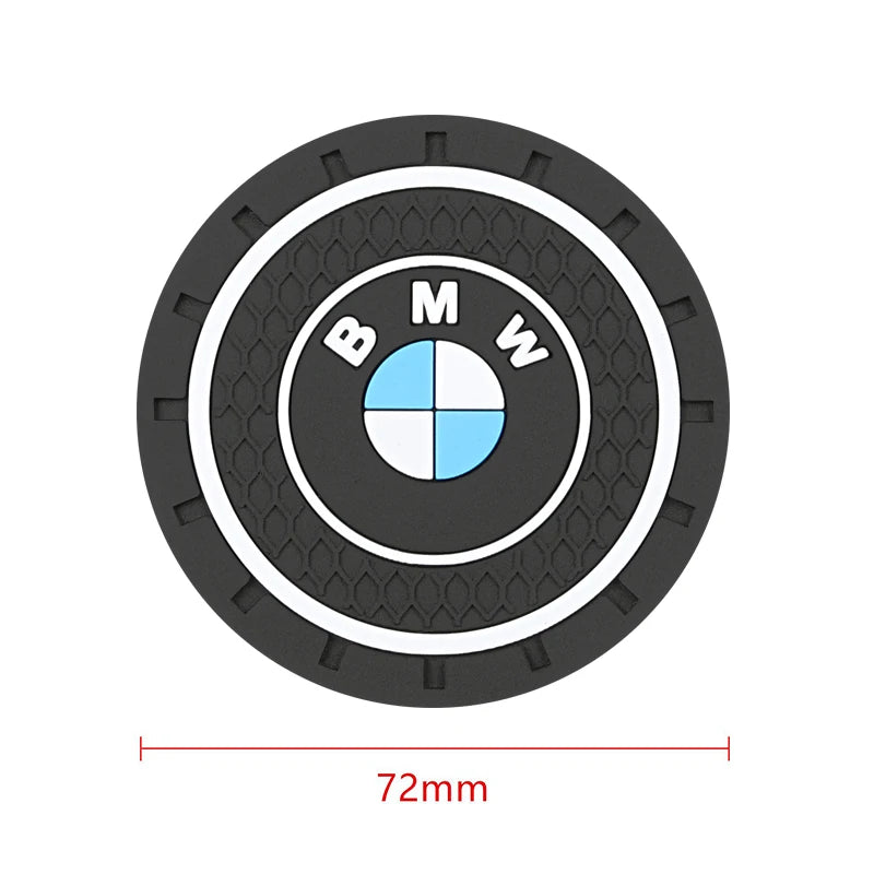 Car Water Cup Pad Rubber Mat For BMW E90 E60 E71 F30 F20 F10 E87 E92 E91 X1 X3Holder Coaster Auto Interior Anti-skid Cup Holders