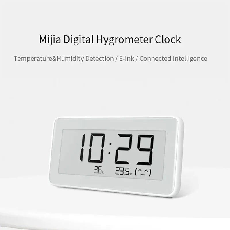 Xiaomi Mijia Hygrometer Pro BT4.0 Wireless Smart Electric Digital Clock Indoor Hygrometer Home E-ink Temperature Measuring Tools