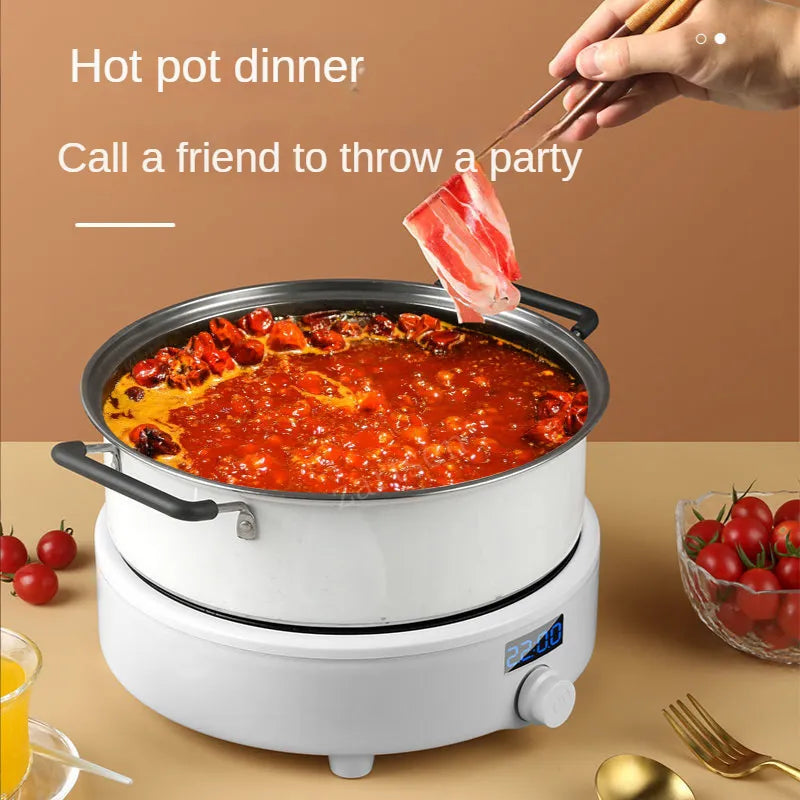 Electric Induction Cooker Boiler Waterproof Stir-Fry Cooking Plate Intelligent Hot Pot Stove Cooktop Burner Cooking Machine