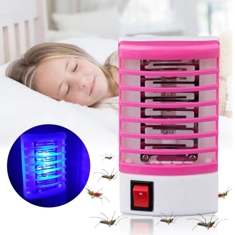 Mini Mosquito Lamp LED Night Light Household Electronic Mosquito Repellent Lighting Socket EU Plug Fly Insect Killer Catcher