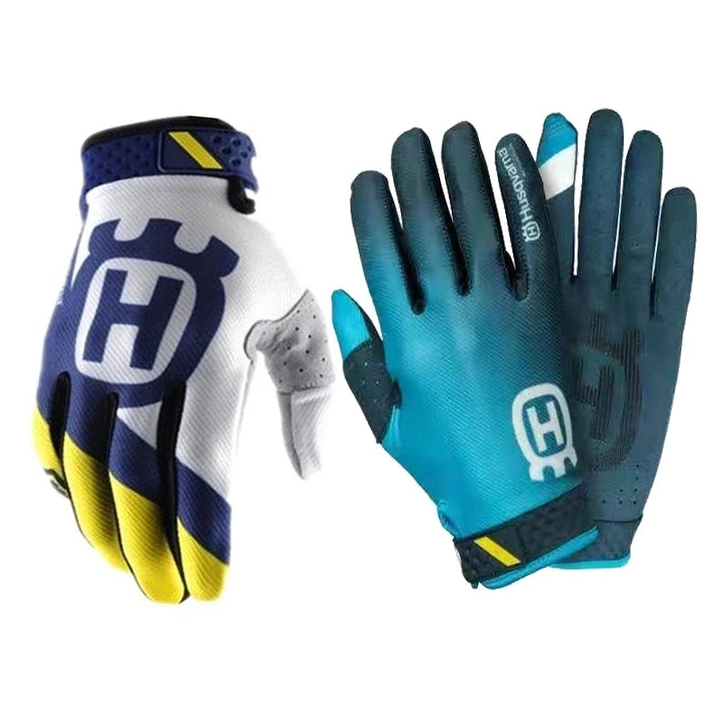 H Husqvarna ROCKSTAR Motocross Motorcycle Motorbike Rally Dirt Bike Racing Mountain Bicycle Riding Enduro Gloves Touchscreen Air