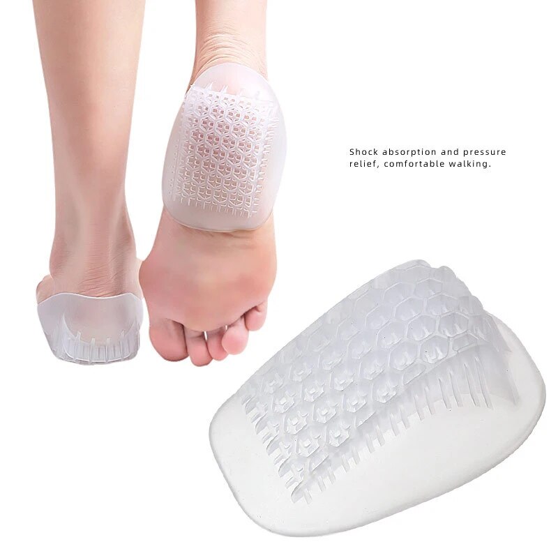 Unisex Silicone Gel Height Increase Insole Heel Lifting Inserts Shoes Insoles Foot Care Protector Cushion Arch Support Insert