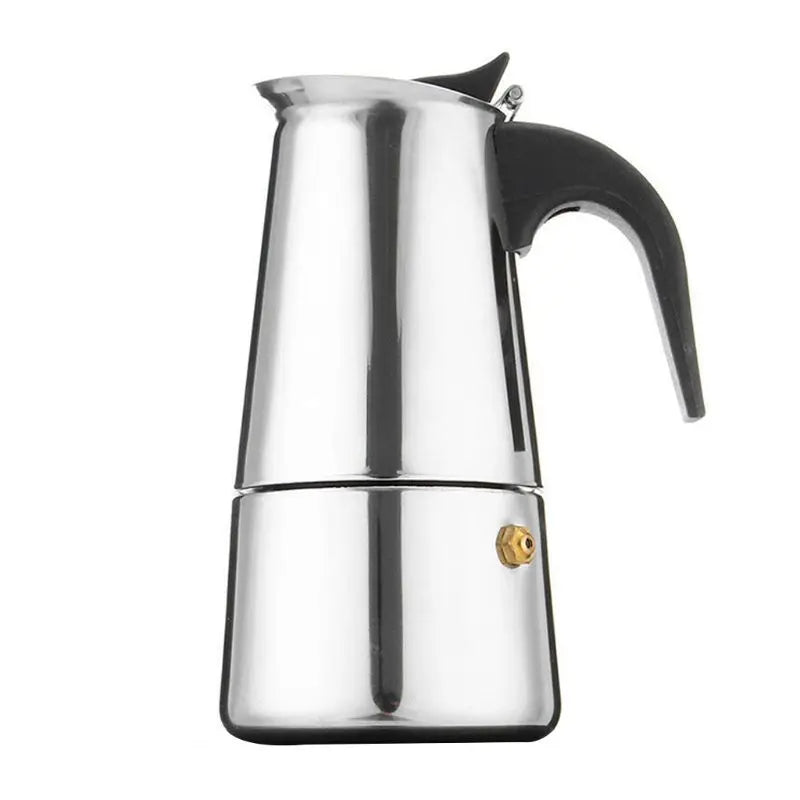 Electric Moka Coffee Pot EU Plug 4 Cups Italian Espresso Coffee Maker 304 Stainless Steel Percolator Classic Coffee Pot