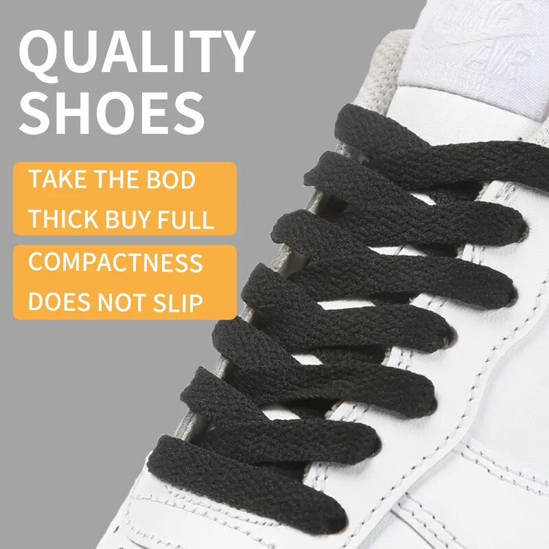 60cm~180cm Thicken Laces for Sneakers No Elasticity Flat Shoelaces Colored Shoe Laces for Shoes Classic Soft Shoestrings