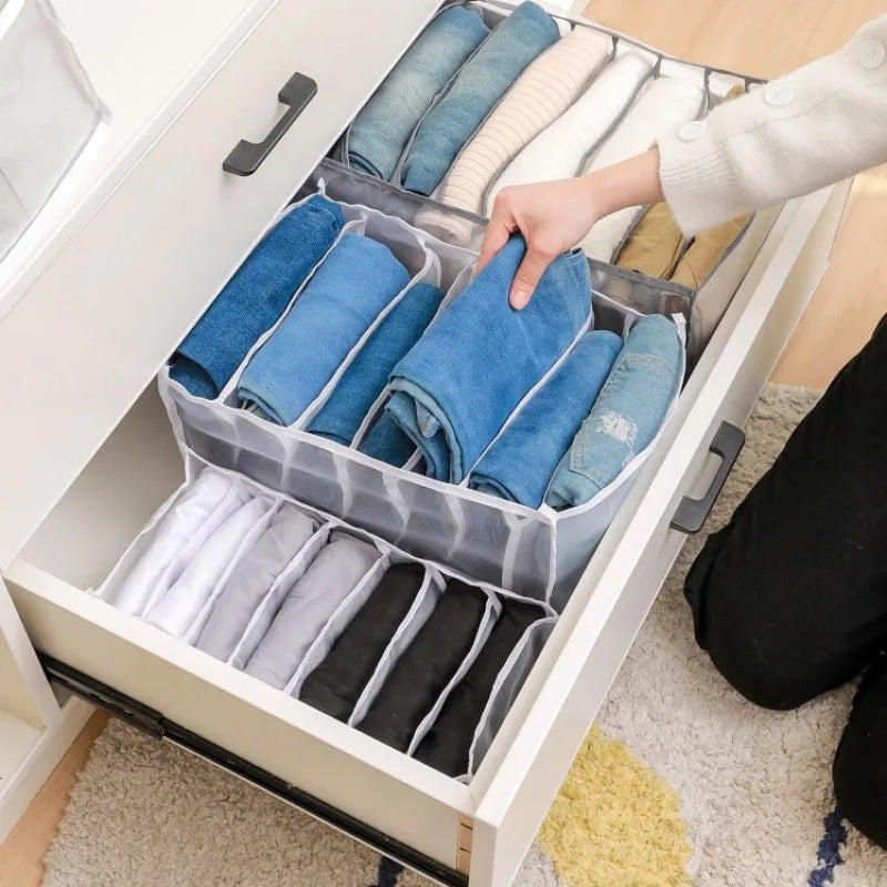 Jeans Clothing Organization Storage Box Closet Organizer For Underwear Socks Pants Organizer Cabinet Underwear Storage Organizer