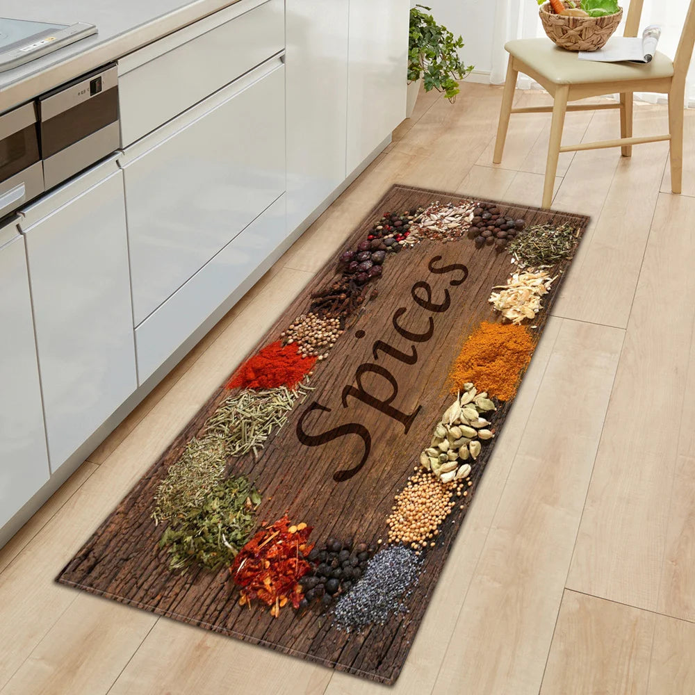 Modern Kitchen Mat Home Entrance Doormat Hallway Bedroom Living Room Decoration Floor Carpet Balcony Bathroom Anti-Slip Long Rug