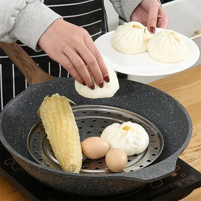 Stainless Steel Steamer Rack Insert Stock Pot Steaming Tray Stand Cookware Tool Bread Tray Kitchenware Cooking Tools