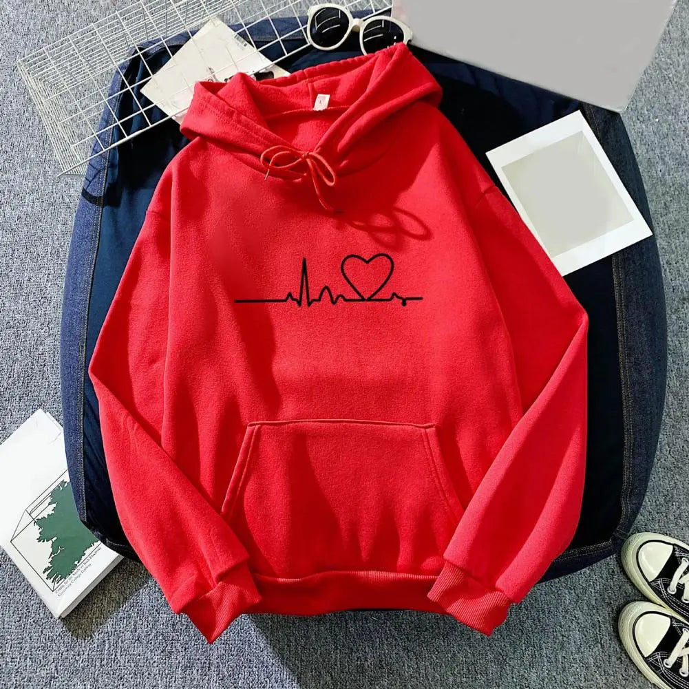 Women's Y2k Casual Hoodies Autumn Winter New Tricolor Colorblock Letter Print Round Neck Long Sleeve Femininas Pullover Sweater