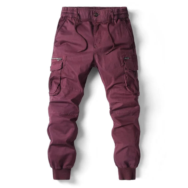 Plus Size Cargo Pants Men Jogging Casual Pants Cotton Full Length Military Streetwear Mens Work Tactical Tracksuit Trousers