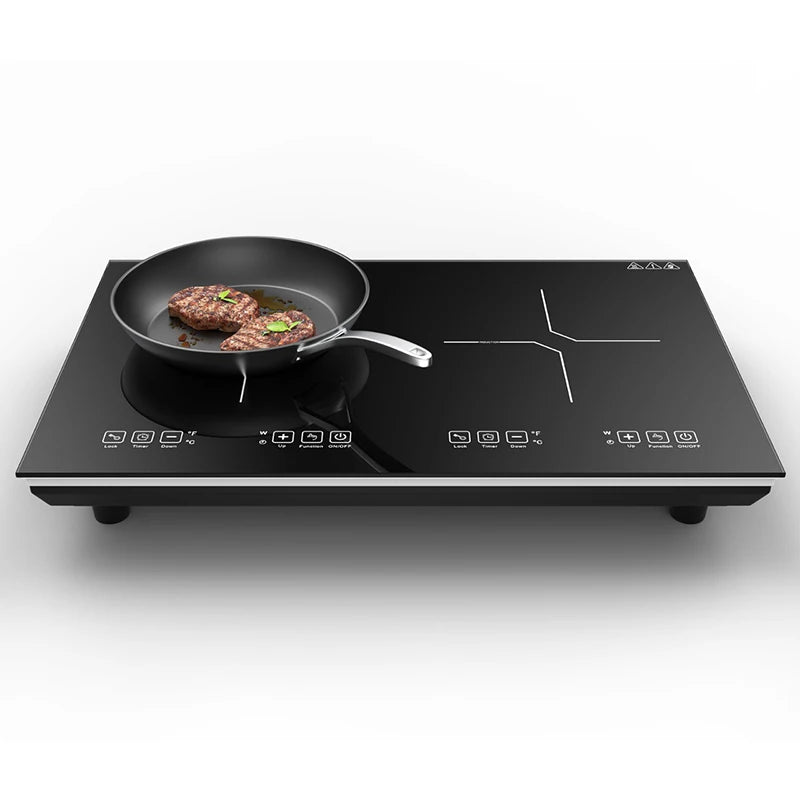 Induction Cooker Electromagnetic High-fire Furnace Double Cooktop Electric Adjustable Temperature Hob Power Magnetic Hot Plate