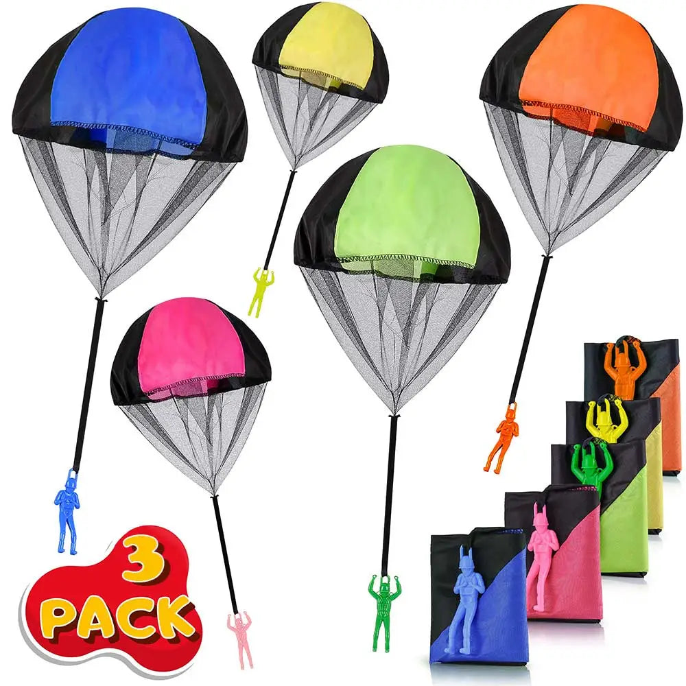 1/2/3pcs Hand Throwing Parachute Flying Toys for Children Educational Outdoor Games Sports Entertainment Sensory Play