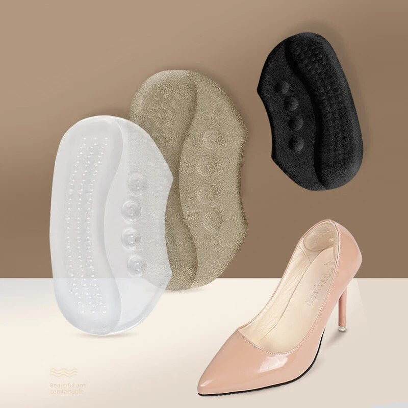 Heel Insoles Patch Women Men Anti-wear Cushion Pads for Shoes High Heel Feet Care Adjust Sizie Adhesive Sponge Heel Stickers