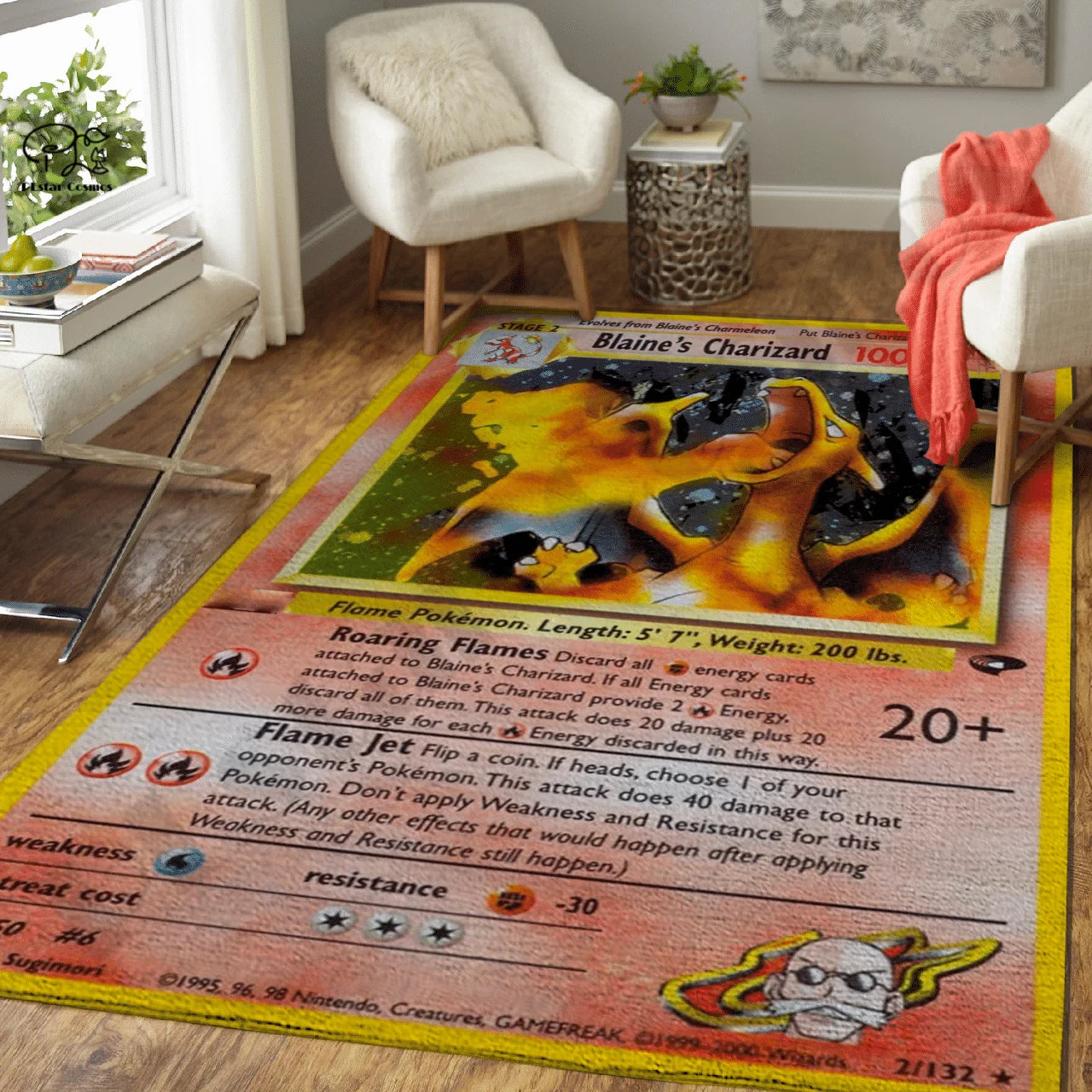 Newfashion Anime Card Area Rug Gift 3D Printed Room Mat Floor Anti-slip Large Carpet Home Decoration Style-1