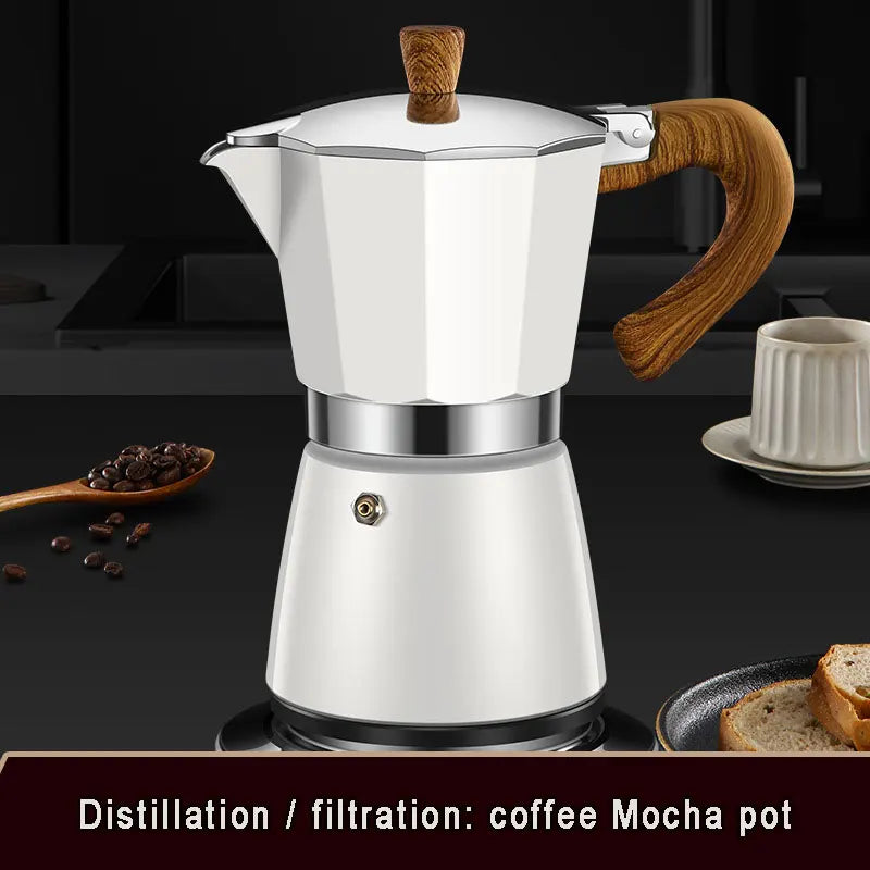 Portable Moka Pot French Press Coffee Maker Multifunctional Electric Turkish Espresso Aluminum Mocha Pot Pitcher