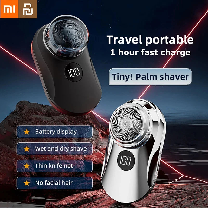 Xiaomi Youpin Mini Electric Travel Shaver For Men Pocket Size Washable Rechargeable Painless Cordless Trimmer Face Beard Razor