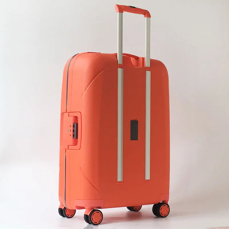 Luxury 100% PP Anti-scraping Rolling Luggage Spinner Ultra Light Travel Suitcase Hardside Luggage 20