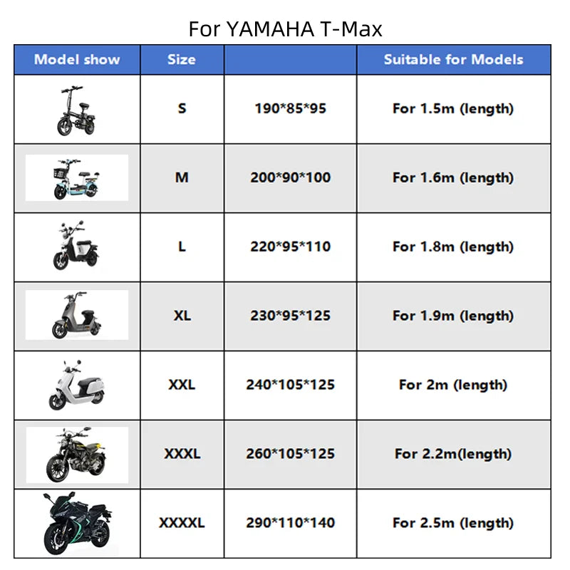 For YAMAHA T-Max 500 TMAX 500 560 TMax 530 Motorcycle Cover Outdoor Uv Protector Dustproof Rain Covers