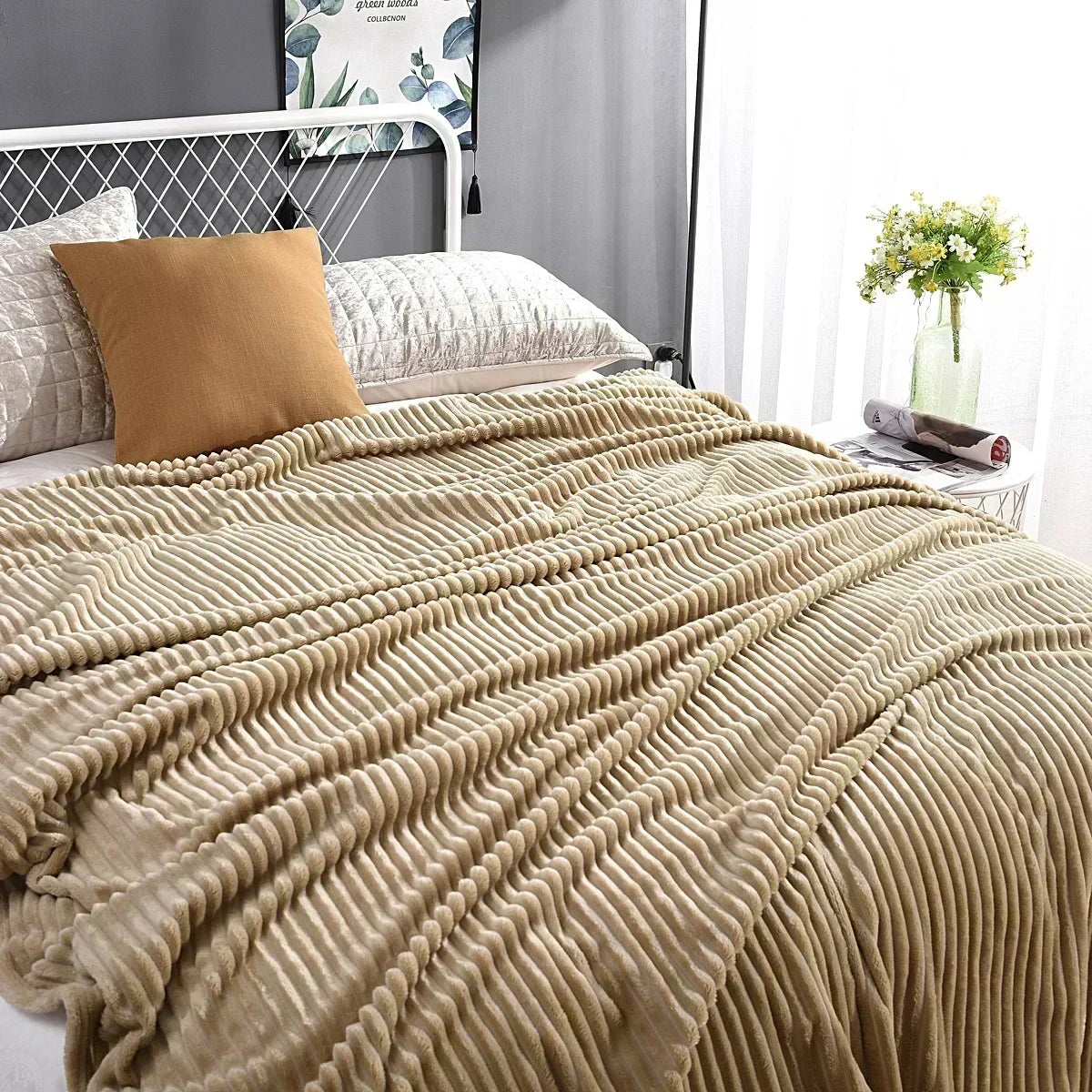 70x100cm Milk Velvet Blanket Thickened Flannel Blanket Soft Comfortable Blanket Coral Velet Quilt Home Textile