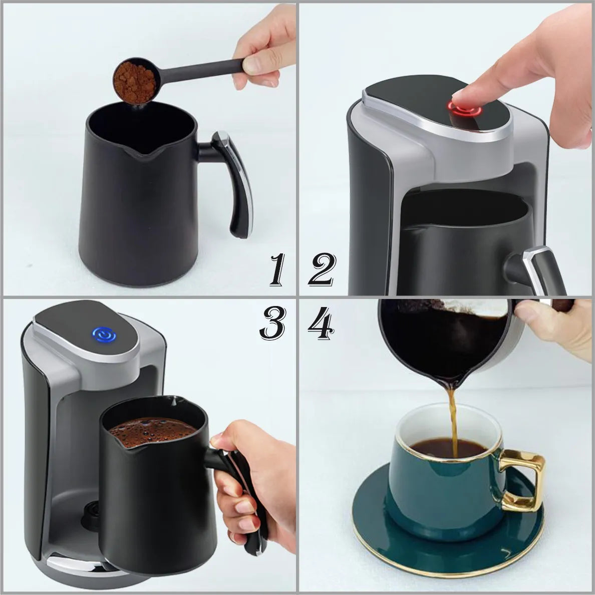 Coffee Machine Coffee Cup Electric Kettle Tea Hot Milk Cup Italian Mocha Coffee Potelectric Coffee Pot Coffee Maker