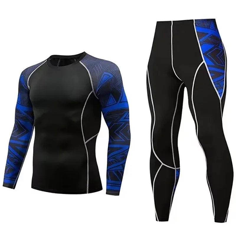 Men Compression Sportswear Suit Gym Running Sport Clothes Men's Tight Clothes Yoga Sets Workout Jogging Jogg Fitness Clothing