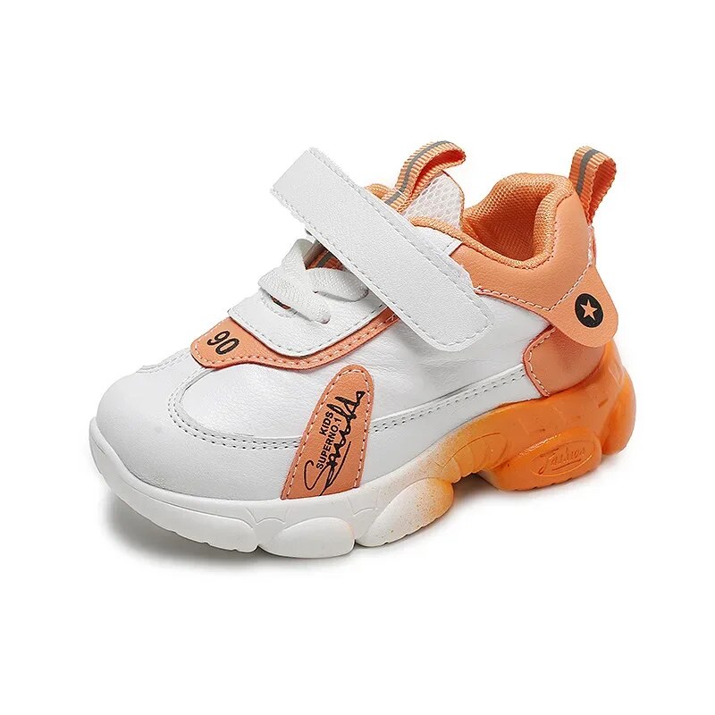 Size 20-31 Children Wear-resistant Casual Sports Shoes Baby Anti-slip Toddler Shoes Girls Boys Kids Soft Bottom Running Sneakers