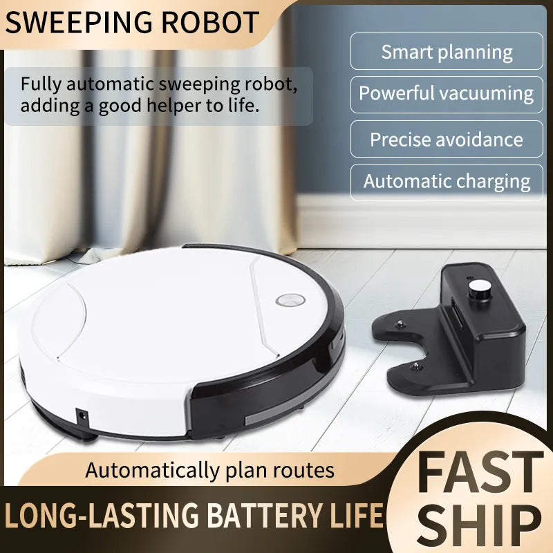 Sweeping Robot Vacuum Cleaner Automatic Recharging Remote Control Suction Drag Home Appliance Dry Wet Wireless Vacuum Cleaner