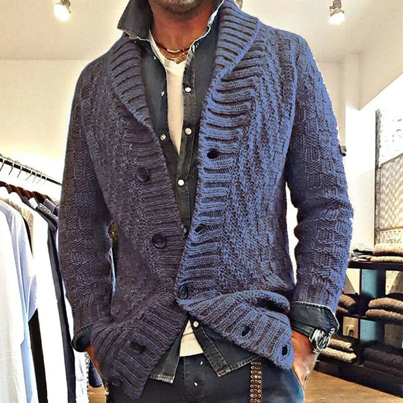 Men Clothing Winter Fleece Men Sweater Hooded Coat Cardigan Mens Knitted Sweater Jacket