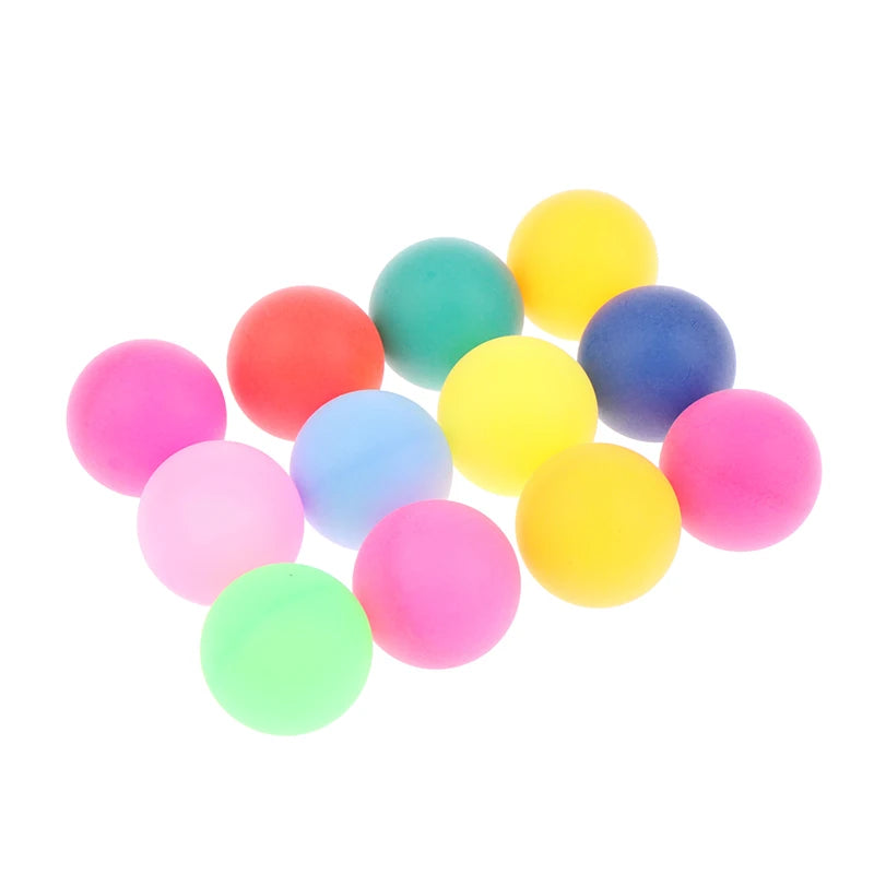 New 50Pcs Entertainment Table Tennis Balls,40MM Colorful Ping Pong Balls for Game Advertising,Entertainment, Game Accessory