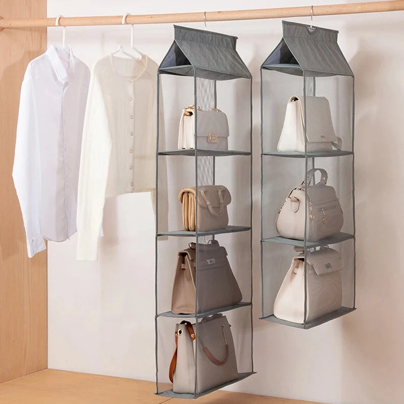 Hanging bag bag closet closet transparent bag door wall transparent sundries shoe bag hanger bag accessories