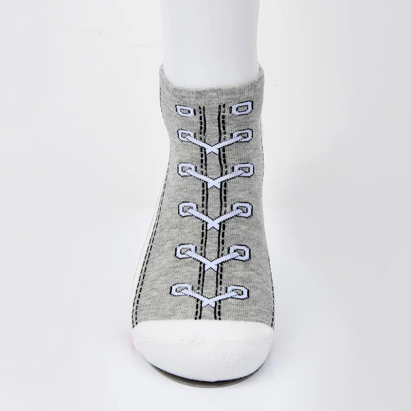 Fashion Men's and Women's Cotton Socks, Deodorant Socks, Boat Socks, Spoof Sports Socks, Shoe Patterns, Low Top Socks