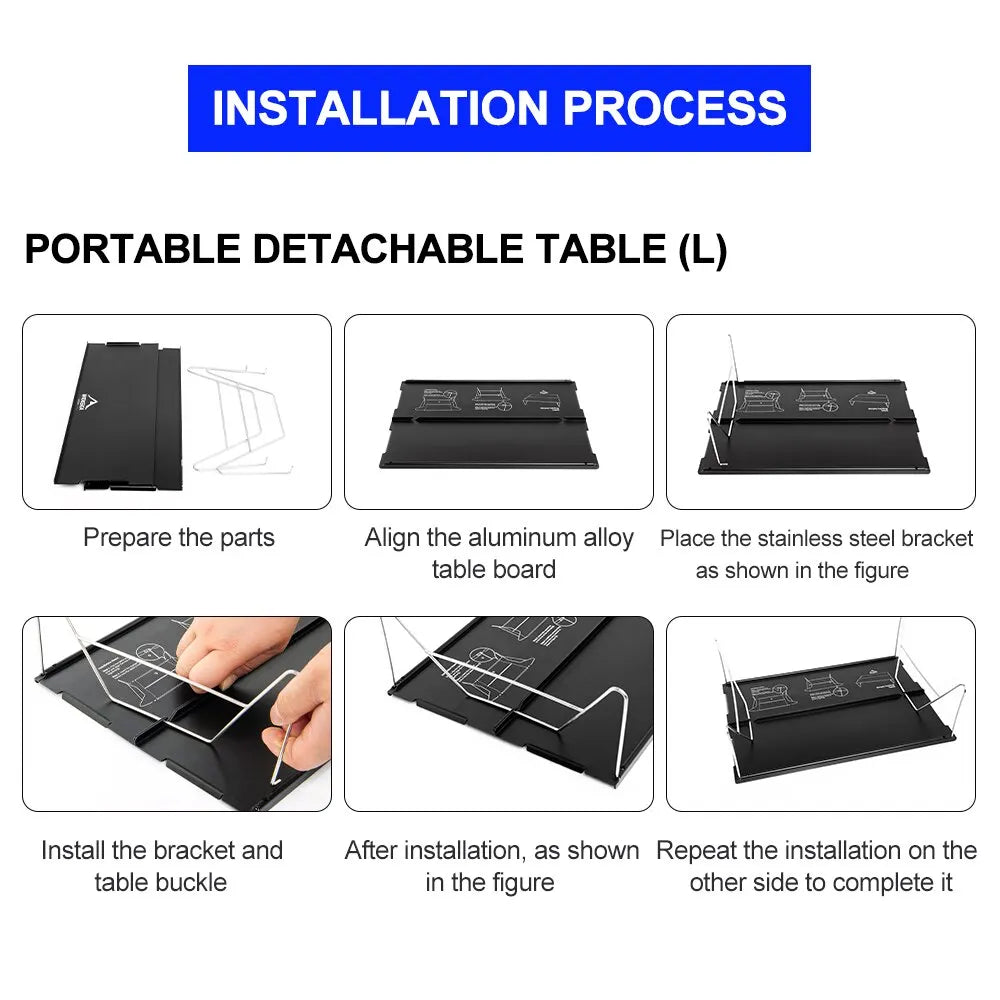 Widesea Camping Foldable Table Outdoor Ultra Light Desk for Climbing Fishing Picnic Equipment Supplies Tourism