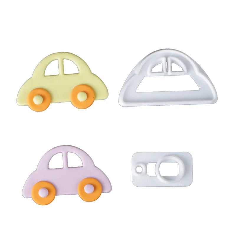 Car Tractor Train Shaped Cake Cookie Cutters Mold Biscuit Baking Tools Kitchenware Bakeware DIY Kitchen For Kids Hand Sugar Make