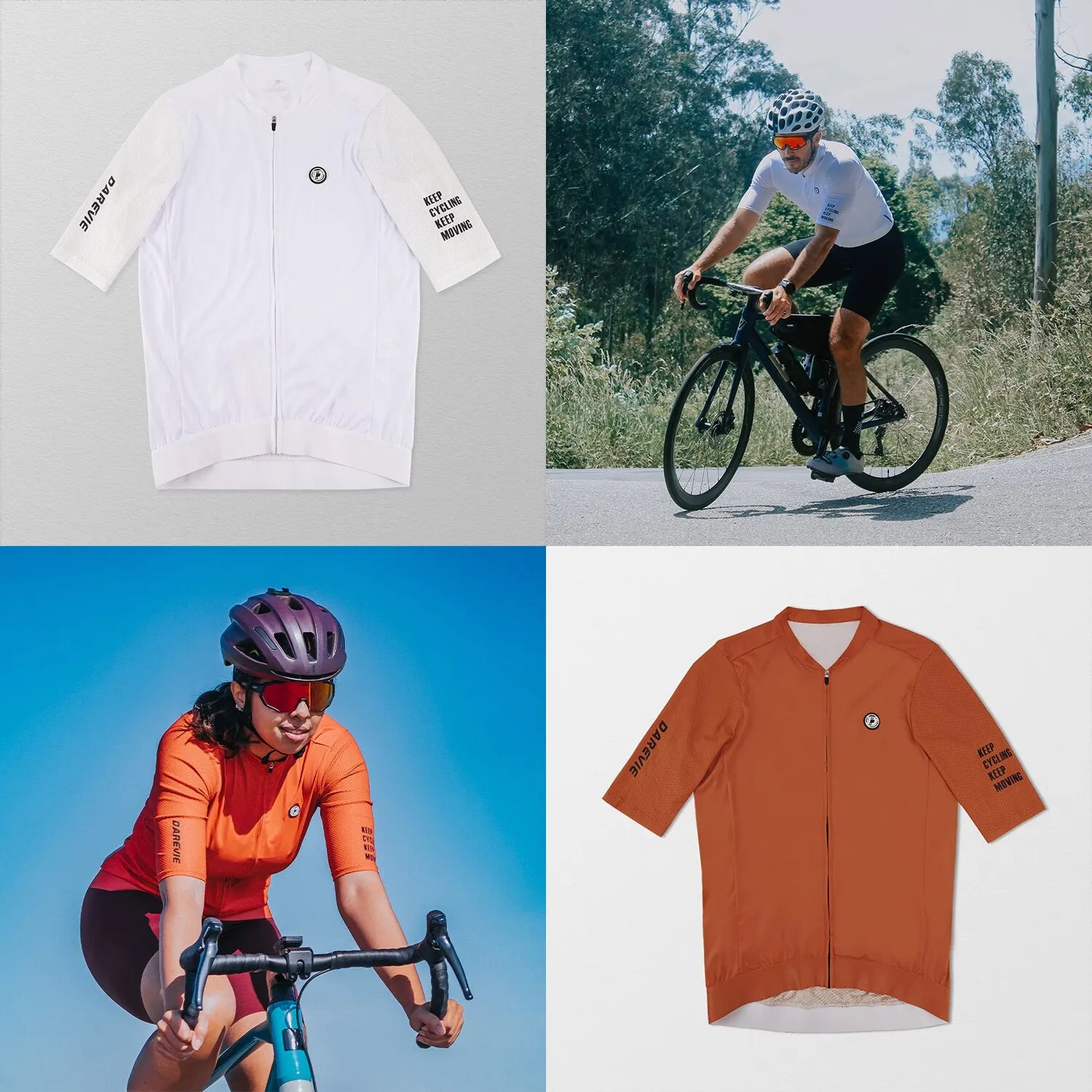 DAREVIE Cycling Jersey 2023 Fashion Women Cycling Jersey SPF 50 Man Bike Jersey High Quality Breathable Cycling Shirt MTB Road