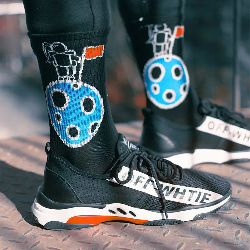 Ins Style Basketball Men Socks Cotton Hip-hop Female Sports Socks High Quality Harajuku Cool Funny Socks For Men And Women Socks