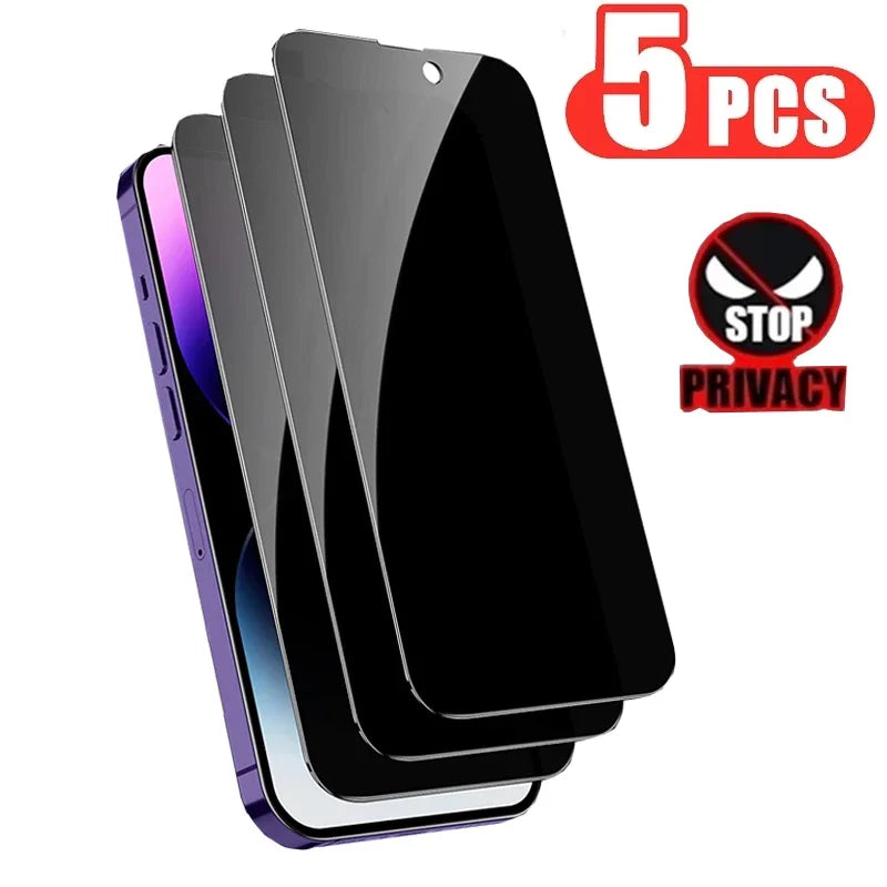 1-5Pcs Anti Spy Tempered Glass for Apple 8 Plus SE 2022 Privacy Screen Protector IPhone 15 14 11 Pro XS Max X XR 13 12 Mini Film