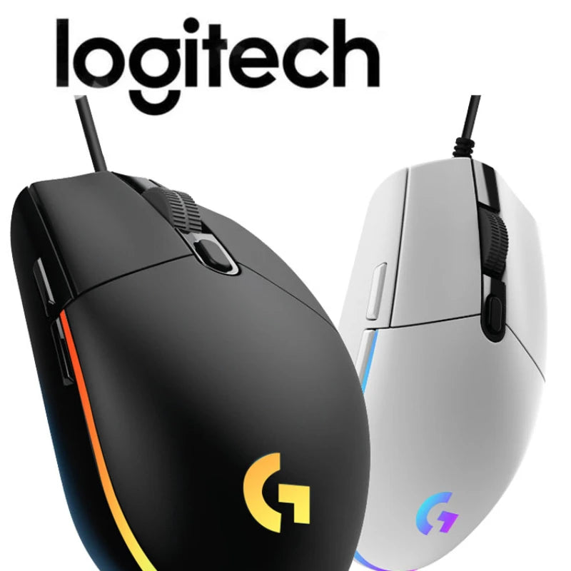 LOGITECH G102 Wired Mouse Second Generation Desktop Computer E-sports Gamer Peripherals Free Shipping Red Dragon Special Mouse