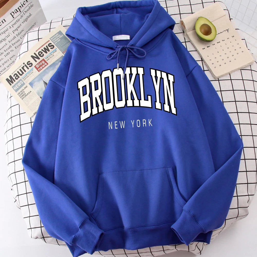 Brooklyn New York Print Mens Hoodies Fashion Quality Clothes Classic Simplicity Tracksuit Harajuku All-Match Clothing For Men