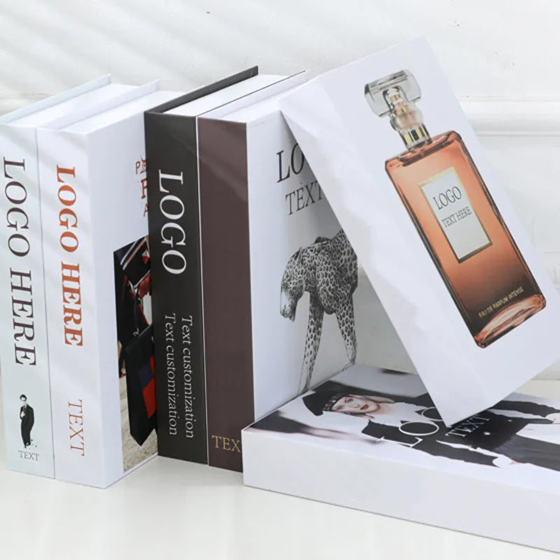 Luxury Decoration Books Modern Coffee Table Remote Control Storage Box Hotel Club Fake Books Decor Aesthetic Room Ornaments