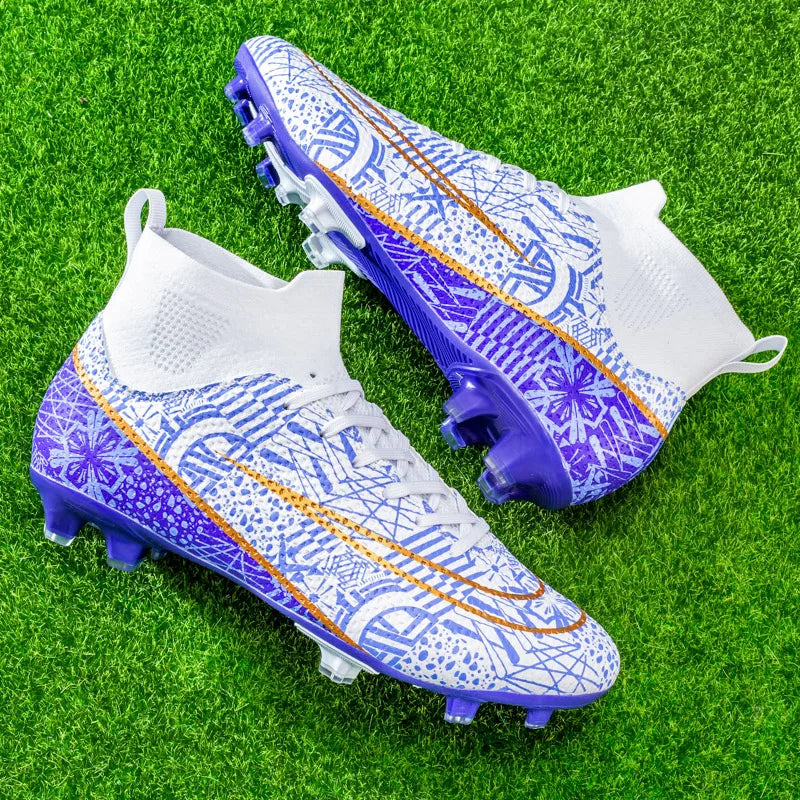 2023 Hot-Selling Football Boots Men's Soccer Cleats TF/FG Kids Wear-Resistant Training Shoes Outdoor Non-Slip Sneakers Size34-46