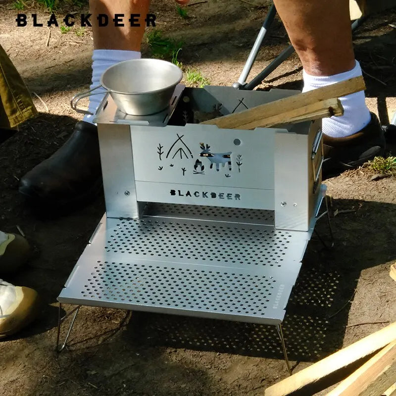 Blackdeer Outdoor Table Foldable Portable Aluminum Alloy Ultralight Camping Barbecue MINI Table Camping Furniture Silver