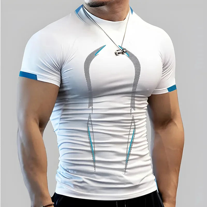 3Pcs Men's Fashion T-Shirt Summer Quick-Drying Casual Comfortable Sports Gym Sportswear Breathable Multicolor Shirt Size S-8XL