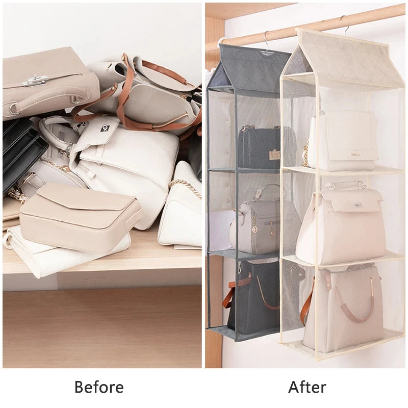 Hanging bag bag closet closet transparent bag door wall transparent sundries shoe bag hanger bag accessories